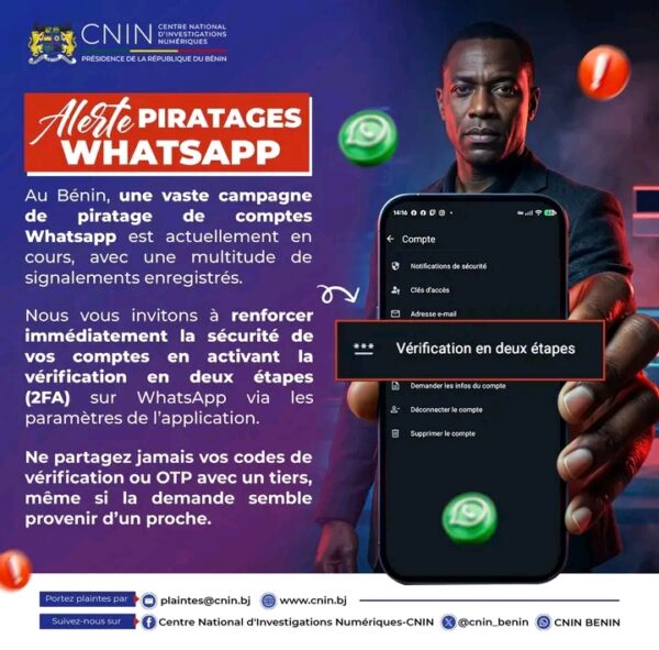 CNIN, WhatsApp, Bénin